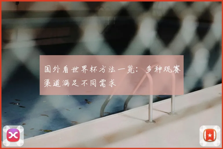 国外看世界杯方法一览:多种观赛渠道满足不同需求